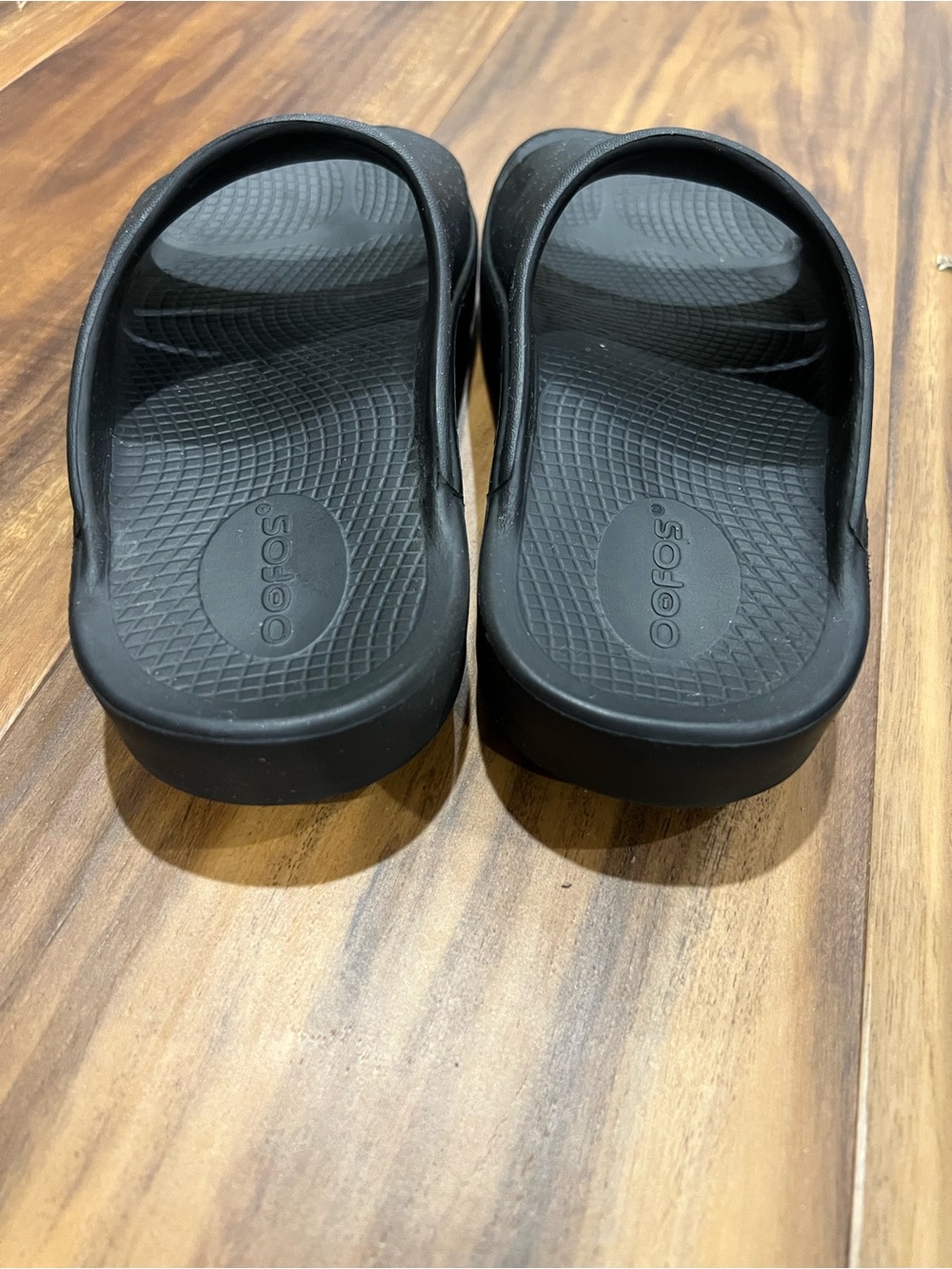 OOFOS Black Women's Slide Sandals - Picture 3 of 8